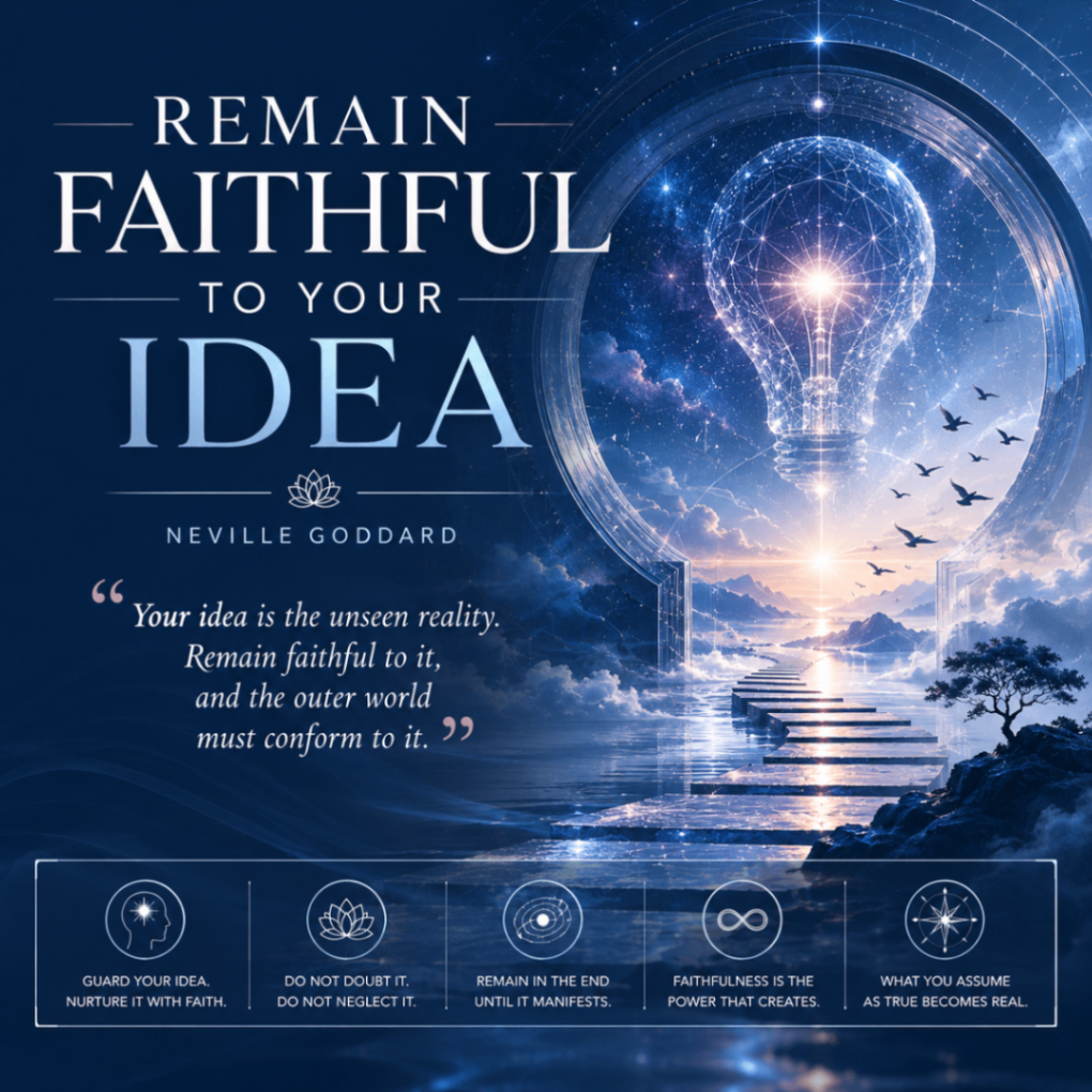 Remain Faithful to Your Idea